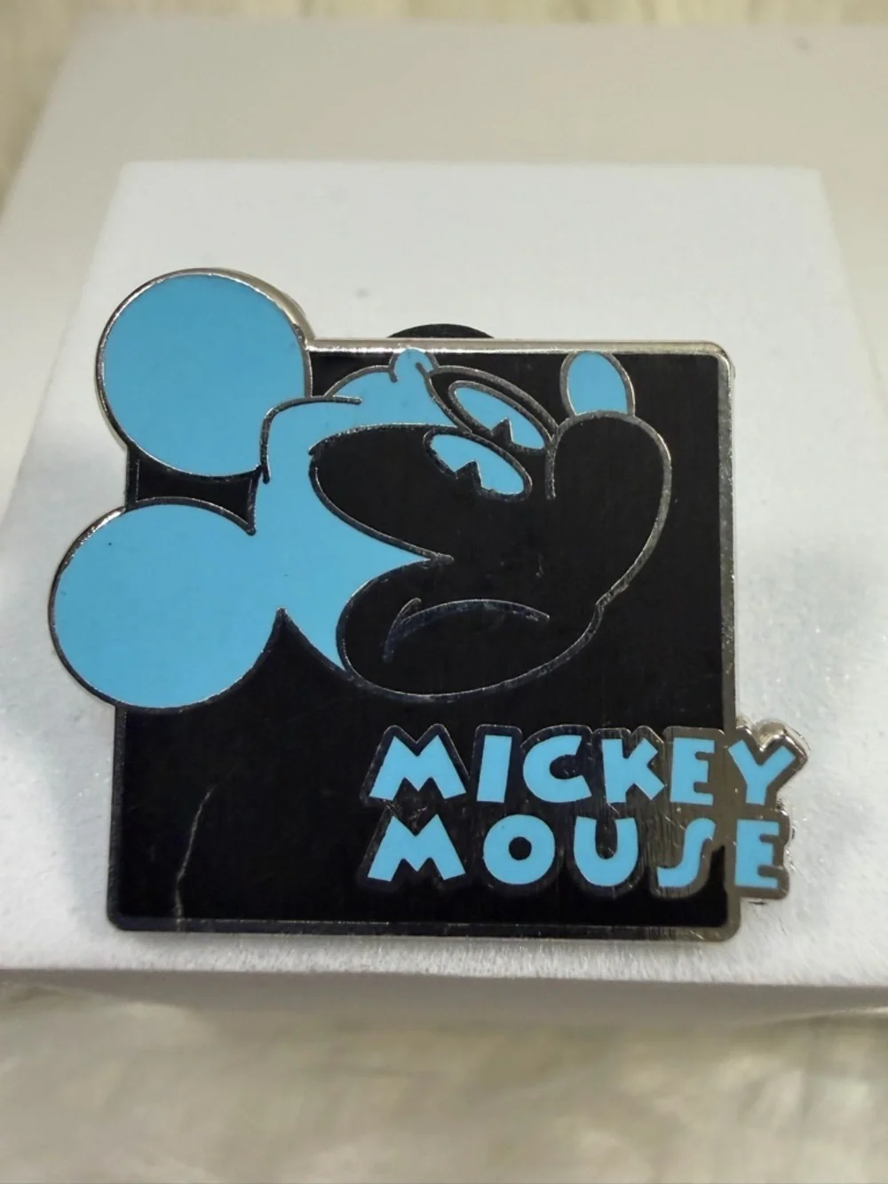💜3/$15💜 Disney Mickey Mouse Black and Light Blue Enamel Pin